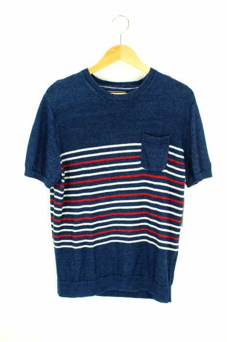 TOMMY HILFIGER （トミーヒルフィガー） ボーダー半袖ニット メンズ トップス