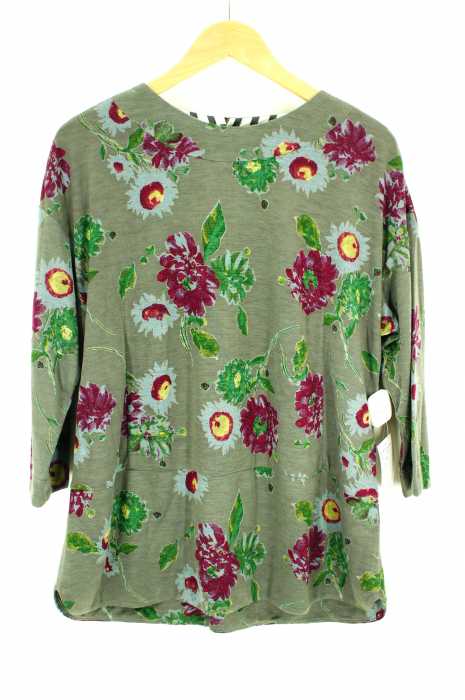 Y s FOR LIVING (ワイズフォーリビング) 七分袖花柄カットソー レディース トップス