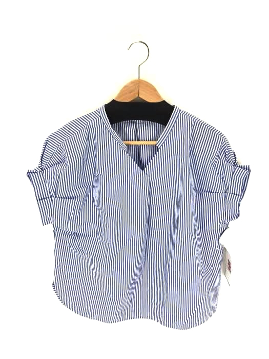 UNITED ARROWS green label relaxing(ユナイテッドアローズグリーンレーベルリラクシング) RF コットン Vネック ブラウス レディース トップス