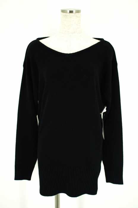 MURUA (ムルーア) ボートネックロング丈ニットトップス レディース トップス
