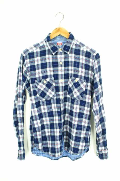 WORKCLOTHING BEAMS() 裏ガーゼチェック柄シャツ メンズ トップス