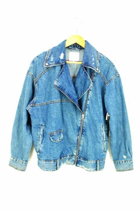 ZARA trafaluc denimwear（ザラ トラファルクデニムウェア） ダメージ加工デニムライダース レディース アウター