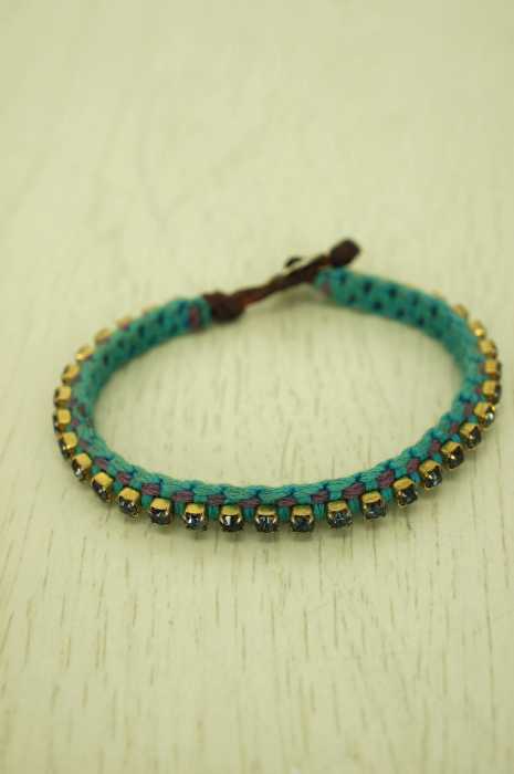 CHAN LUU (チャンルー) レザーストーンブレスレット メンズ アクセサリー