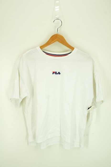 FILA （フィラ） ロゴ刺繍Tシャツ レディース トップス