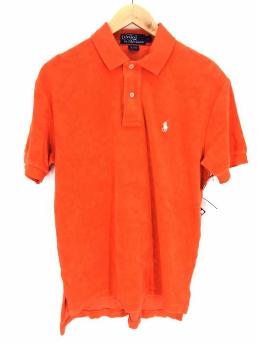 美品♡POLO Ralph Lauren ロゴ入りパイル地ポロシャツ POLO RALPH LAUREN（ポロラルフローレン） パイル地ポロシャツ