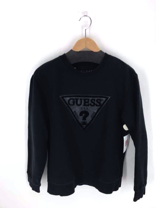 GUESS（ゲス） TRIANGLE LOGO CREW SWEAT メンズ トップス