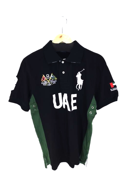 Polo by RALPH LAUREN(ポロバイラルフローレン) ビッグポニー刺繍 UAEハトメワッペンポロシャツ メンズ トップス