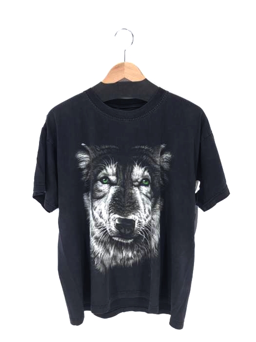 USED古着（ユーズドフルギ） オオカミプリントクルーネックTシャツ メンズ トップス