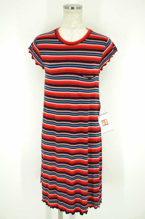 AMERICAN EAGLE OUTFITTERS （アメリカンイーグルアウトフィッターズ） ボーダーロング丈Tシャツワンピース レディース ワンピース