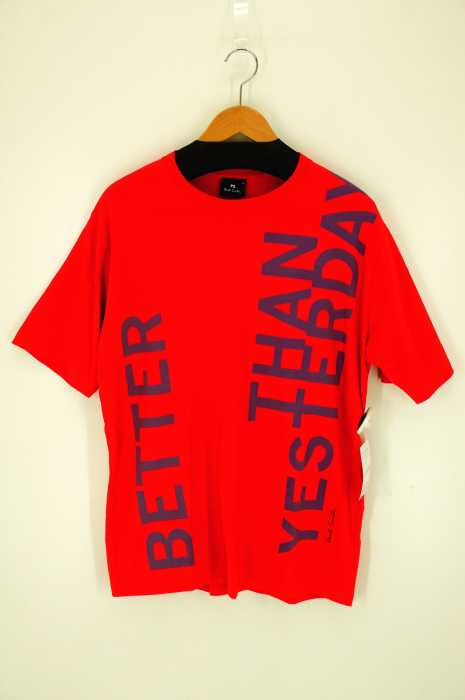 PS Paul Smith （ピーエスポールスミス） Quotes by Paul　PRINT T-SHIRT メンズ トップス