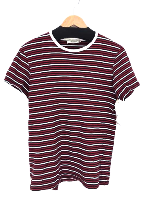 MAISON KITSUNE（メゾンキツネ） クルーネック ボーダーTシャツ メンズ トップス