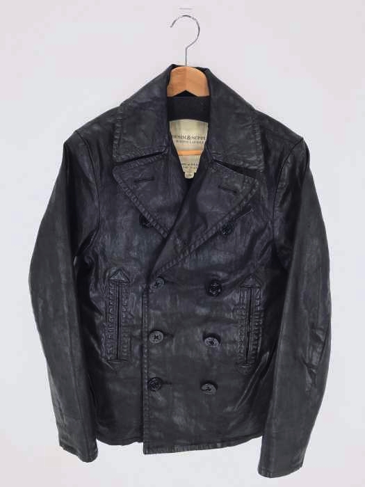 DENIM&SUPPLY RALPH RAUREN(デニムアンドサプライラルフローレン) いかりボタン 裏地キルティング ピーコート ワックスコート メンズ アウター