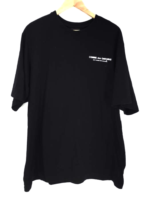 MASTER NUMBER（マスターナンバー） MASTER NUMBER × NOT COMME des GARCONS バックプリント半袖クルーネックTシャツ カットソー ブラック オーバー メンズ トップス