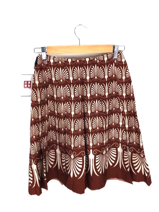 MARNI（マルニ） 総柄プリーツスカート 切りっぱなしデザイン レディース スカート