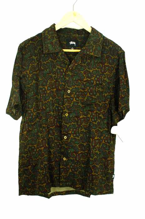 STUSSY （ステューシー） PAISLEY SHIRT S/S ペイズリーシャツ ショートスリーブ メンズ トップス