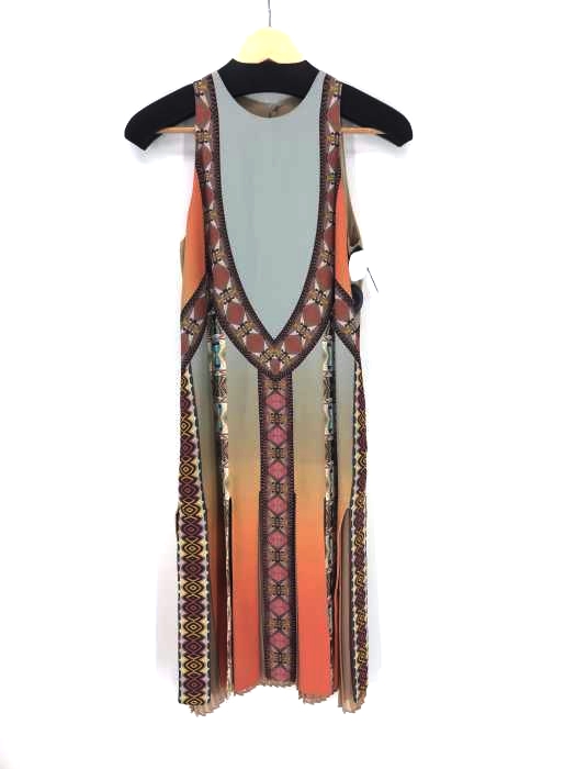 ETRO（エトロ） シルクプリーツワンピース グラデーション古代模様 レディース ワンピース