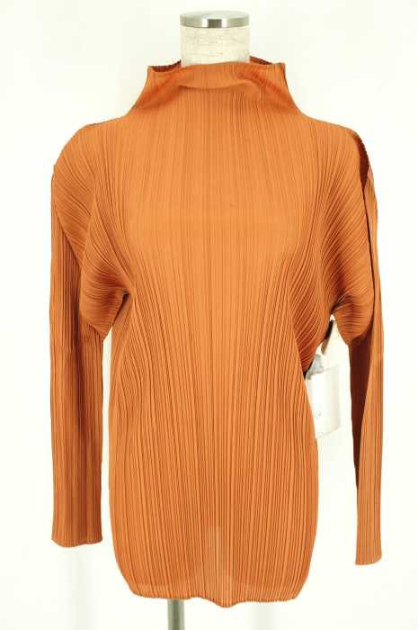 ISSEY MIYAKE (イッセイミヤケ) プリーツ タートルネック トップス レディース トップス