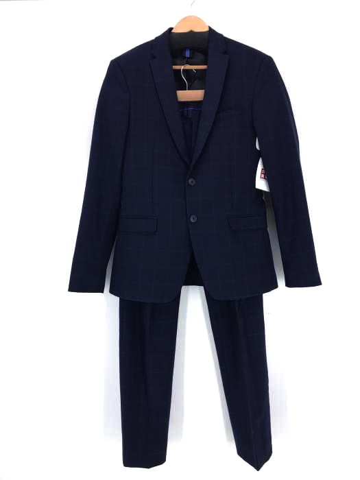 ZARA MAN（ザラマン） チェック柄 2Bテーラードジャケット スラックスパンツ セットアップ メンズ セットアップ