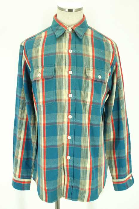 RRL RALPH LAUREN （ダブルアールエル ラルフローレン） チェック柄フランネルボタンシャツ メンズ トップス