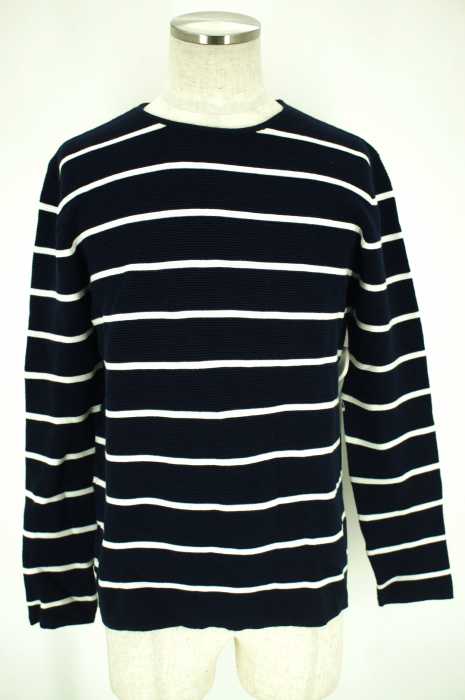 ZARA MAN （ザラマン） クルーネックボーダーニットトップス メンズ トップス
