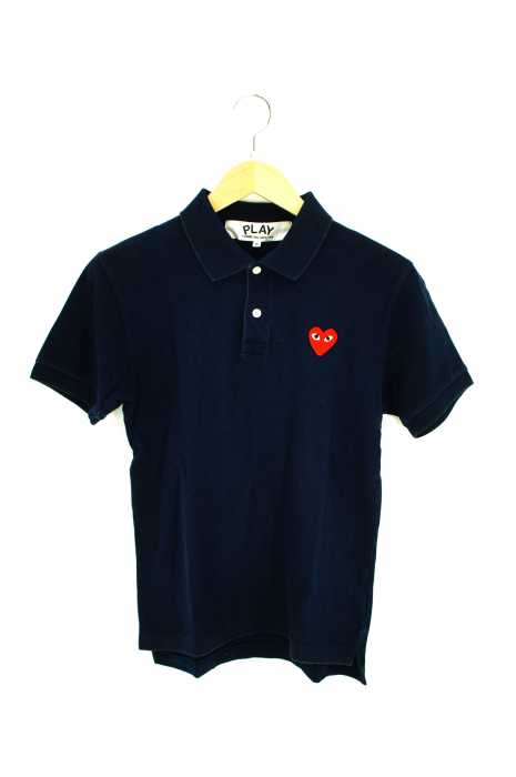 PLAY COMME des GARCONS （プレイコムデギャルソン） AD2012　フロント刺繍入りポロシャツ メンズ トップス