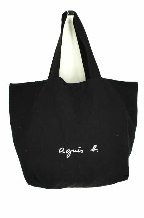 agnes b. (アニエスベー) ロゴプリント入りキャンバストートバック レディース バッグ