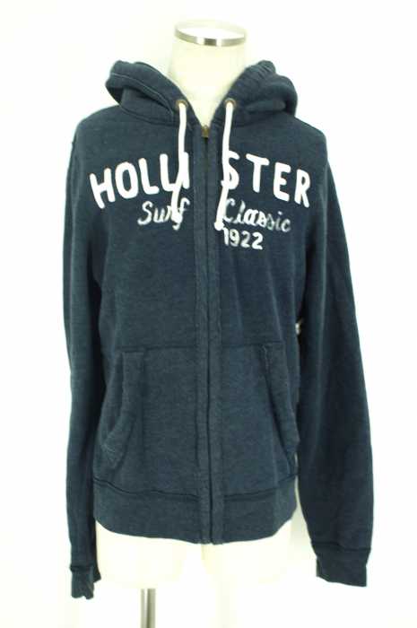 Hollister （ホリスター） ロゴワッペンジップアップパーカー メンズ トップス