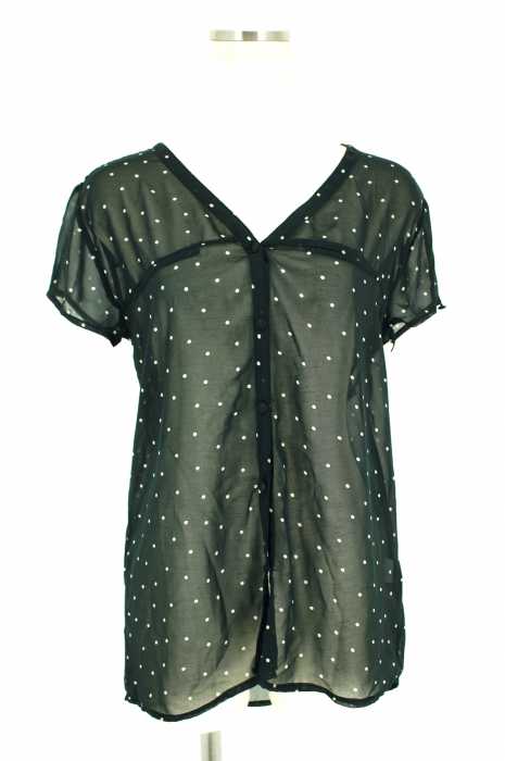 ZARA (ザラ) ドット柄シースルーブラウス レディース トップス