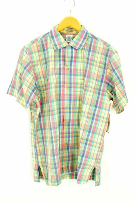 J.PRESS （ジェイプレス） チェック柄半袖シャツ メンズ トップス
