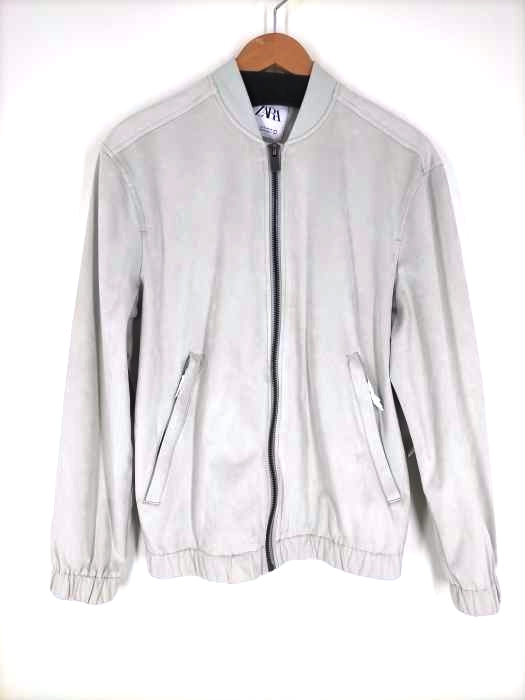 ZARA 新品 スエード調ボンバージャケット M タグ付き新品☆ZARAのスエード調ボンバージャケット☆Mサイズ