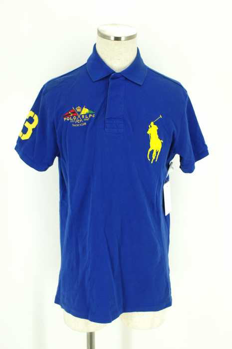 Polo by RALPH LAUREN （ポロバイラルフローレン） ビッグポニーロゴ刺繍入り半袖ポロシャツ メンズ トップス