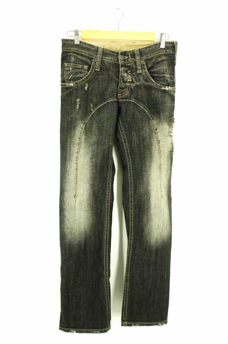 NEIL BARRETT（ニールバレット） クラッシュ加工切替デニム メンズ パンツ