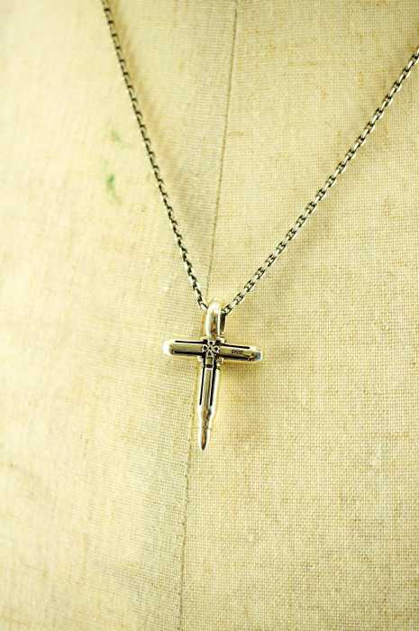 cross for newyork(クロスフォーニューヨーク) 925 シルバー クロスネックレス 十字架 メンズ アクセサリー