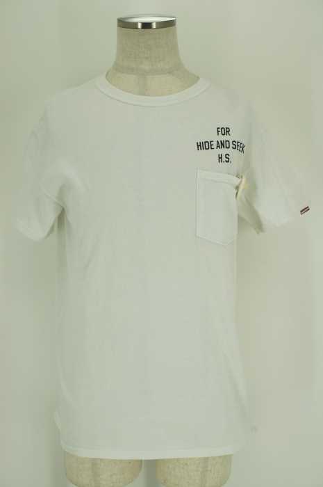 HIDE AND SEEK (ハイドアンドシーク) ポケット付き プリント半袖Tシャツ メンズ トップス