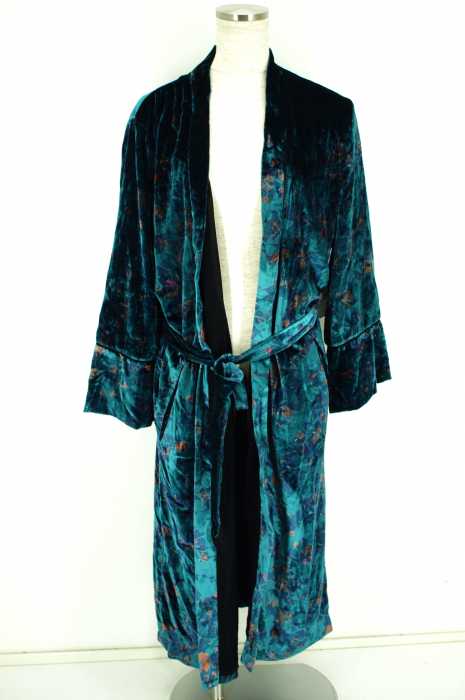 ZARA trf_outerwear (ザラ) 花柄ベロアガウン レディース トップス