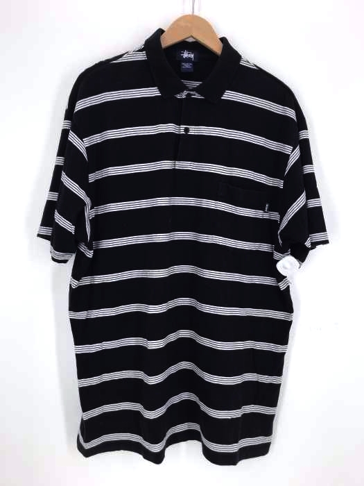 Stussy（ステューシー） ボーダーポロシャツ カナダ製 メンズ トップス