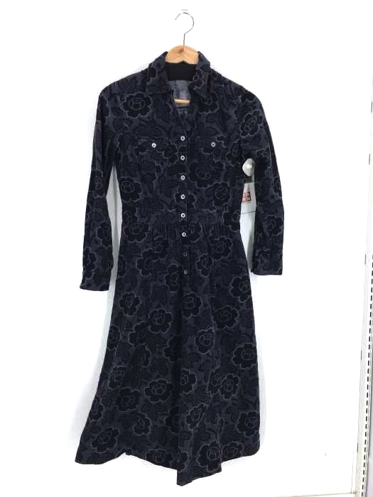 LAURA ASHLEY(ローラアシュレイ) 長袖ロングスリーブ 花柄ワンピース レディース ワンピース