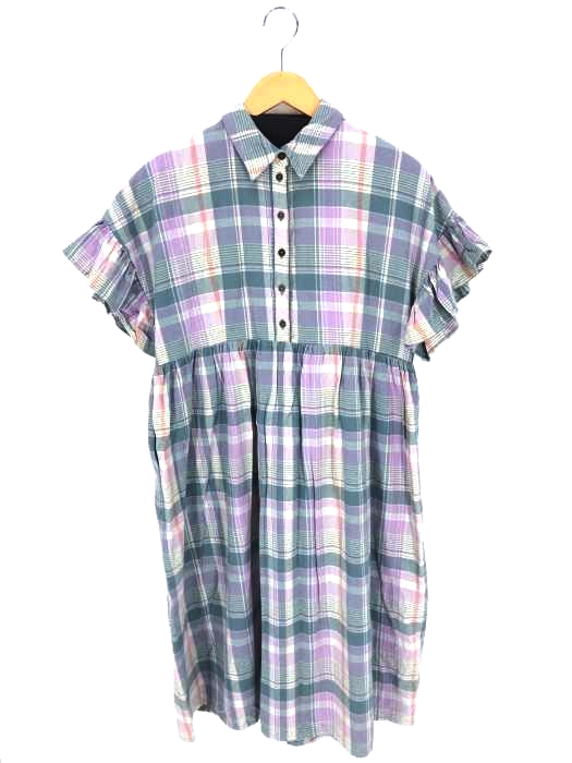 Merry Jenny メリージェニー チェックフリルスリーブワンピース レディース ワンピース ブランド古着買取販売バズストア