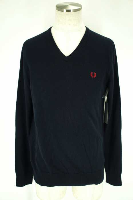 FRED PERRY （フレッドペリー） Vネック ニットトップス メンズ トップス