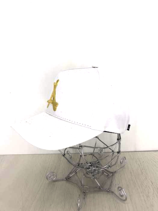 ALUMNI(アラムナイ) 24Kプレジデンシャル キャップ ホワイト×ゴールド メンズ 帽子