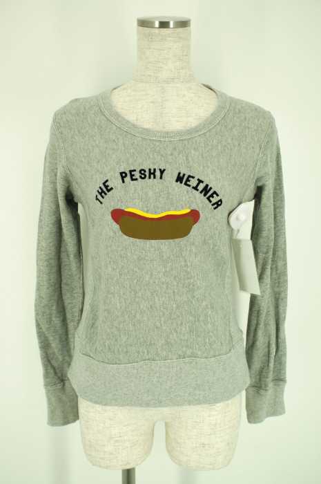 CHAMPION×MARK MCNAIRY （チャンピオン マークマクナイリー） THE PESHY WEINER  HOT DOG プリントスウェット トップス レディース トップス