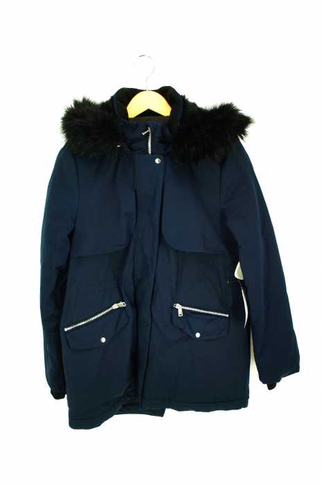 ZARA(ザラ) ファー付き ミリタリー ジャケット モッズコート レディース アウター