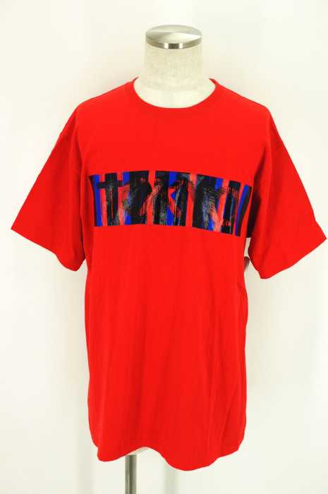 PLASTICTOKYO （プラスティクトーキョー） グラデーションTOKYOプリント半袖Tシャツ メンズ トップス