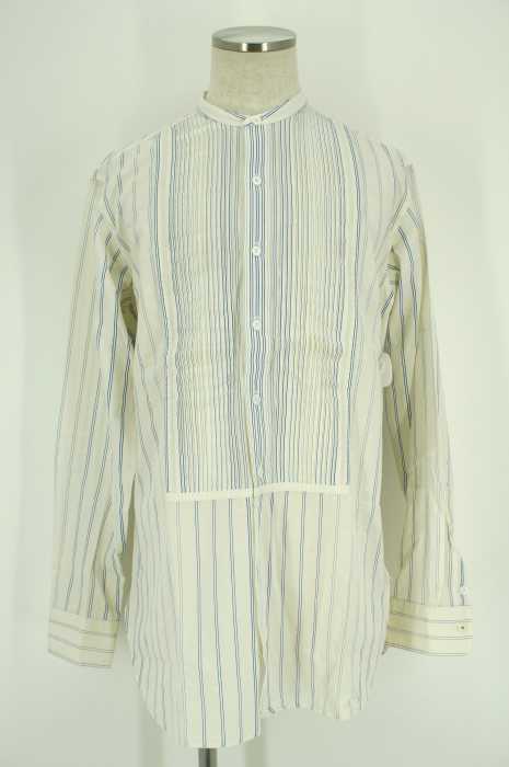 Polo by RALPH LAUREN (ポロバイラルフローレン) ストライプ柄 ノーカラーシャツ メンズ トップス