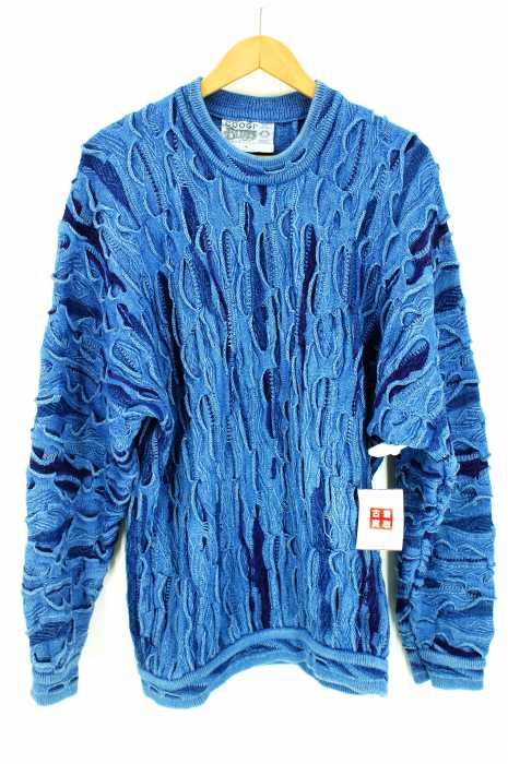 COOGI （クージー） 立体編み　インディゴ　 メンズ トップス