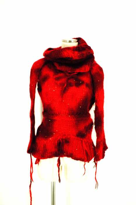 JUNYA WATANABE COMME des GARCONS （ジュンヤワタナベコムデギャルソン） グローブ付き　ノースリーブニット　ad2006 製品後染め レディース トップス