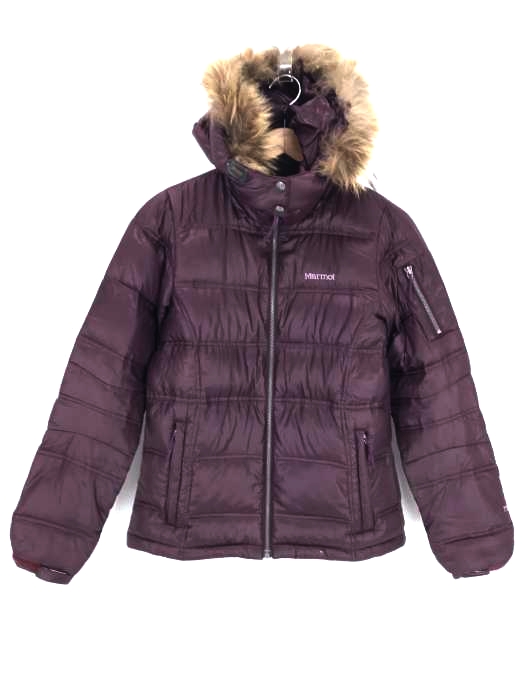 MARMOT（マーモット） 80S- 後期背景無しラッコタグ LITE CLASICO DOWN JACKET ファーフード付きダウンジャケット レディース アウター