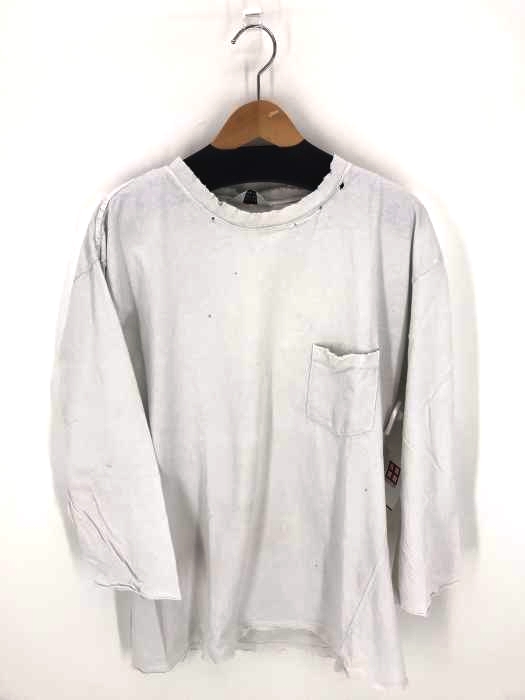 UNUSED(アンユーズド) ダメージ加工カットソー メンズ トップス