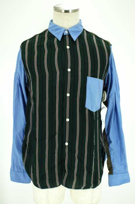 COMME des GARCONS HOMME （コムデギャルソンオム） AD2009 異素材切替シャツ メンズ トップス