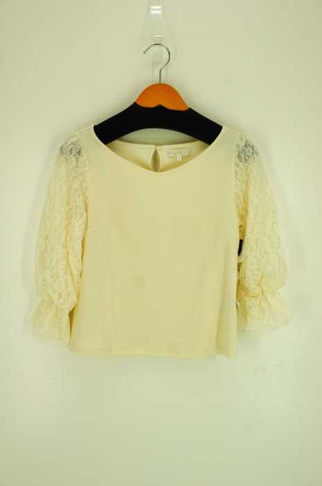 PROPORTION BODY DRESSING（プロポーションバイボディードレッシング） レースカットソー アイボリー レディース トップス